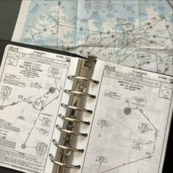 Jeppesen flightsimulator kaarten.