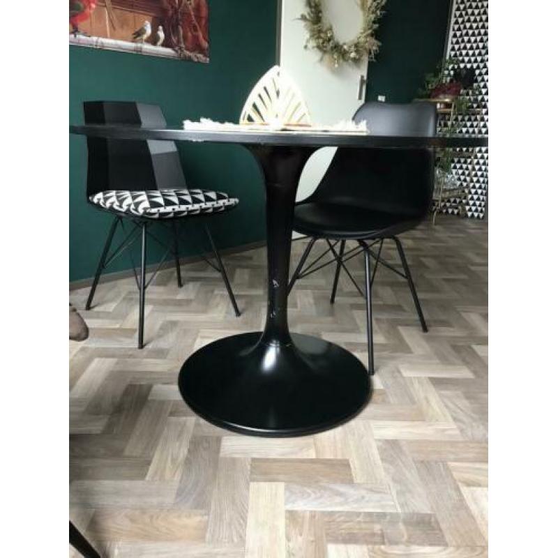 Ronde eettafel Ikea docksta