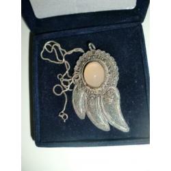 Zilveren oude Indonesische royale kettinghanger hanger