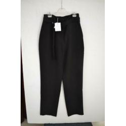 Samsoe & samsoe. Zwarte geweven broek met hoge taille L