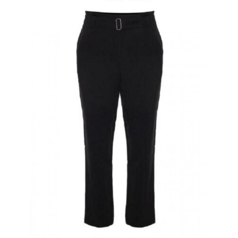 Samsoe & samsoe. Zwarte geweven broek met hoge taille L