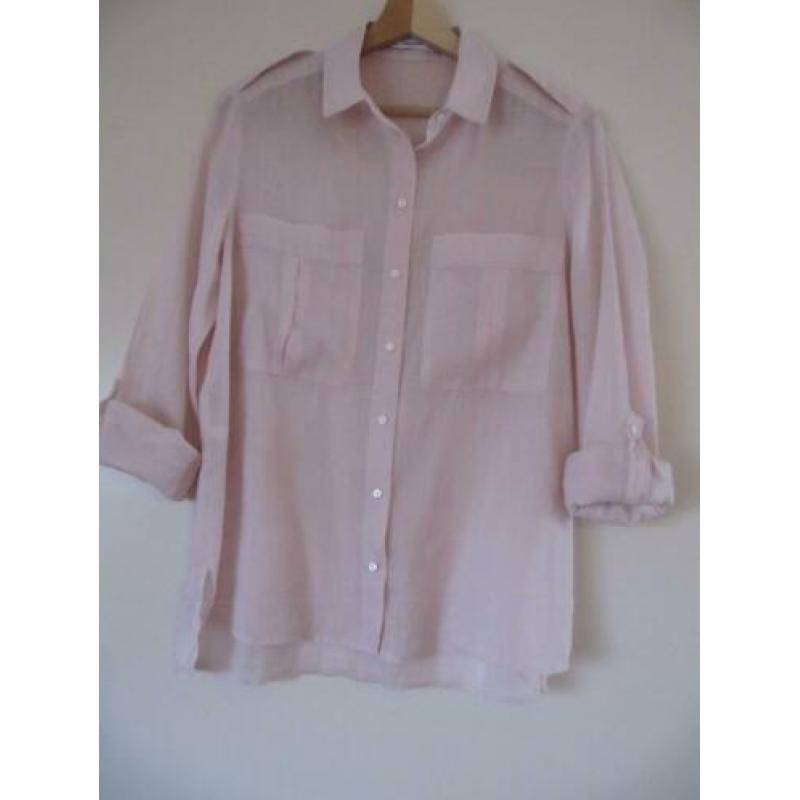 Mooie pastelroze blouse maat 36
