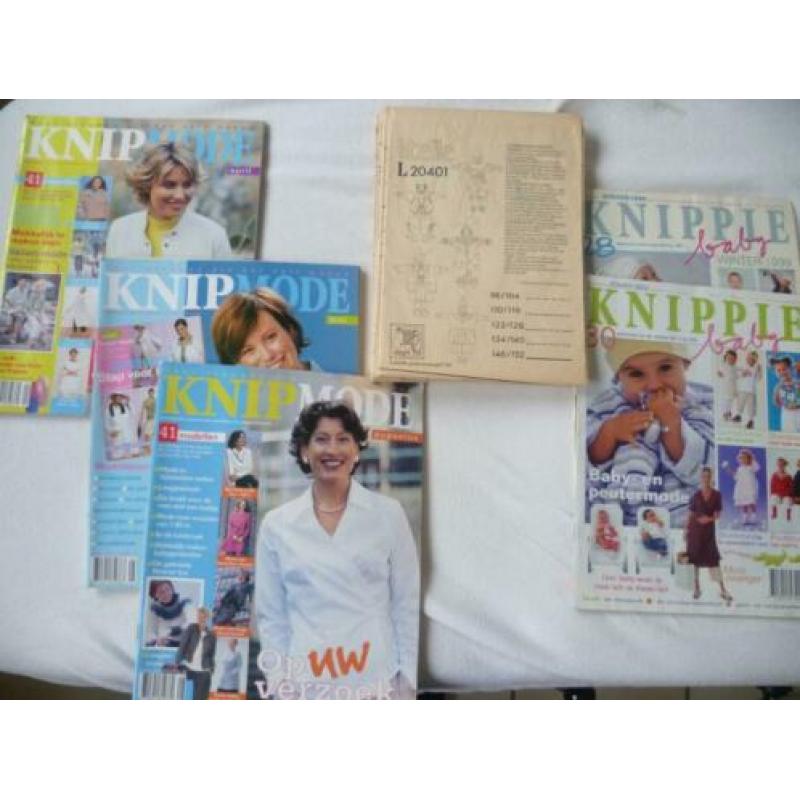 3 knipmodes en 2 knippies en libelle patronenblad