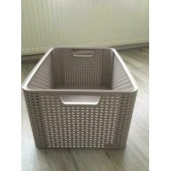 Curver style mand, taupe maat L, wasmand