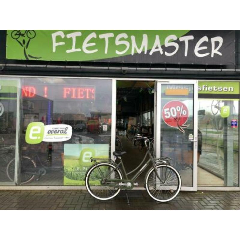 Fietsmaster popal prestige n7 army mat groen transportfiets
