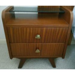 Lief vintage houten nachtkastje jaren 60