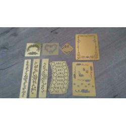 Embossing Mallen pennen en Lichtbakje