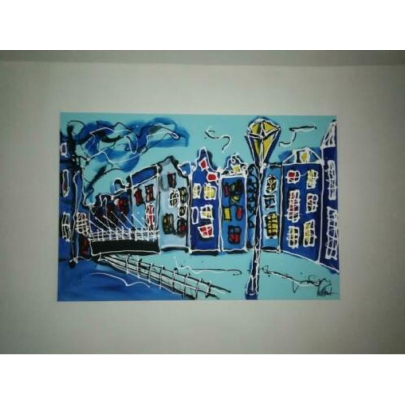 Originelen werken Rick Triest Acryl op kwaliteit doek (kan z