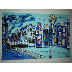 Originelen werken Rick Triest Acryl op kwaliteit doek (kan z