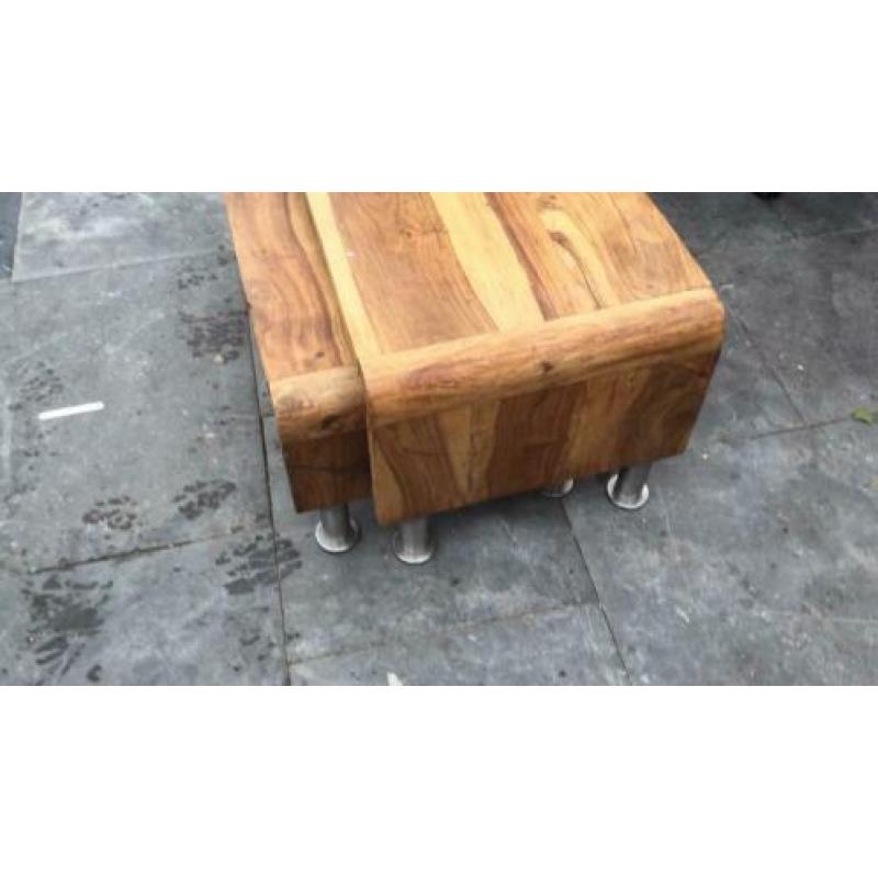 Leuke kersenhout salontafeltjes