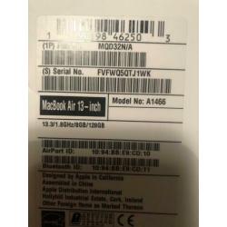 Mooie Macbook Air incl garantie