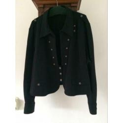 X-Two zwart vest met sierknopen mt 56/58 nieuw