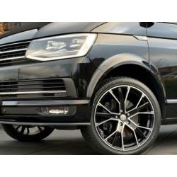 Volkswagen Transporter 2.0TDI 204PK DSG-7 LANG DC ZWART LED/