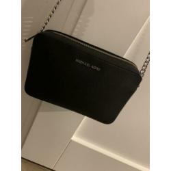 Michael kors crossbody zwart met zilver origineel
