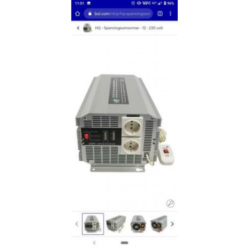 HQ omvormer 2500w bijna nieuw
