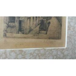 ets Breda onze lieve vrouwetoren gesigneerd A. P. Bosch