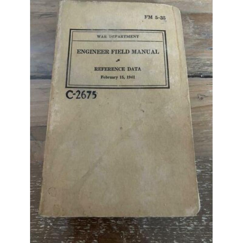 Engineer manual reference data