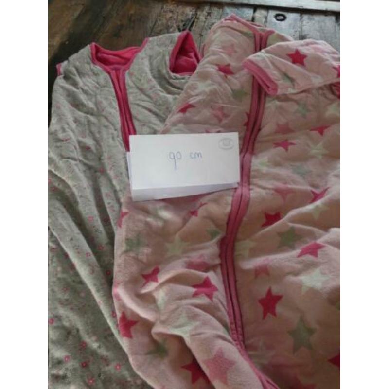 2 Winterslaapzakken (meisje) 90 cm. (Prenatal)