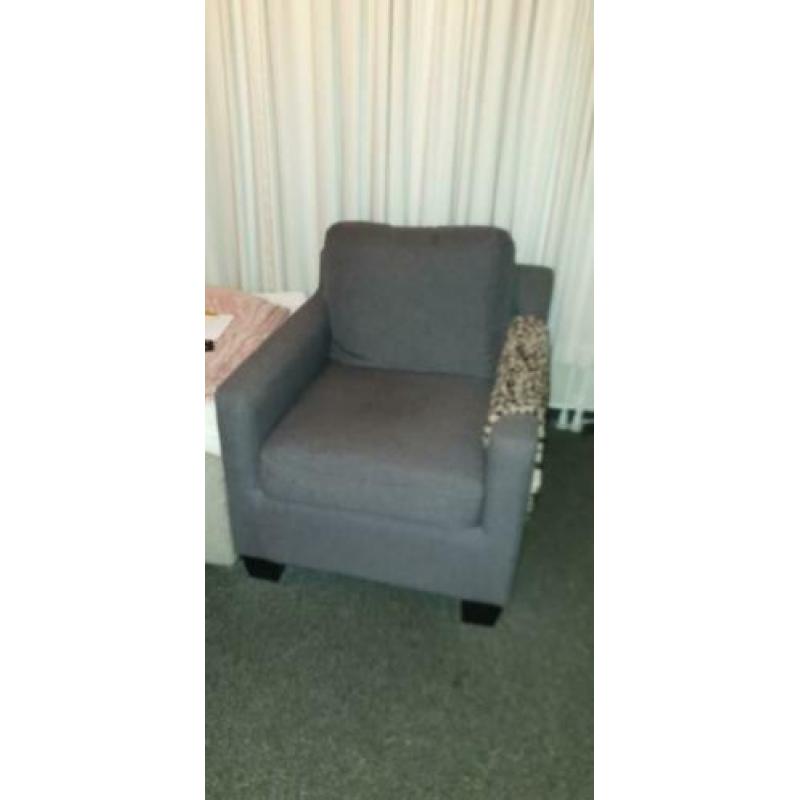 Antracietkleurige fautteuil