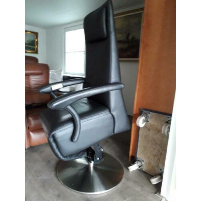Sta Op Leren Design Draai Fauteuil op ACCU
