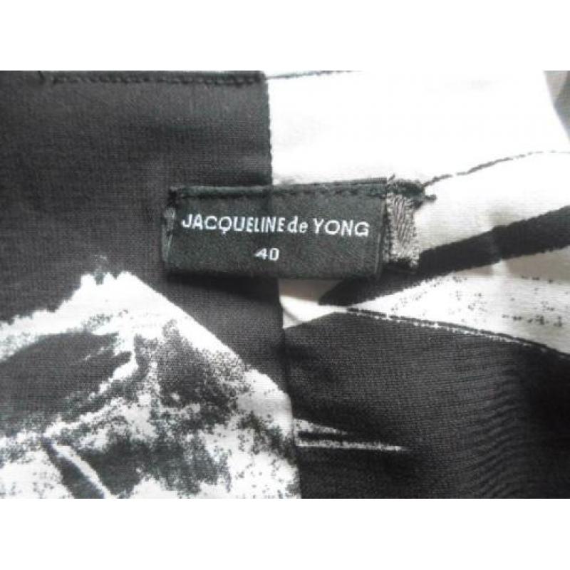 Jacqueline de Yong Top Mt 40 Zwart / Wit