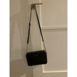 Michael kors crossbody zwart met zilver origineel