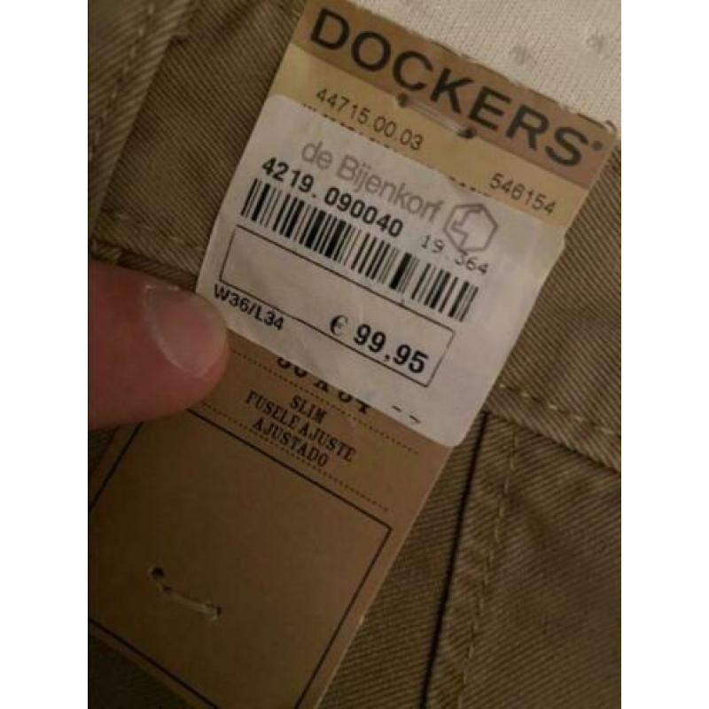 Dockers chino (broek) Alpha Slim Khaki maat 36/34