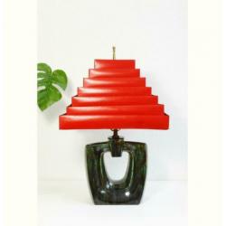 Venetian Blind Lamp Shade. midcentury vintage Keramiek