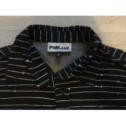 Als nieuw! POMPdeLUX blouse mt 92/98 blauw Overhemd bloesje
