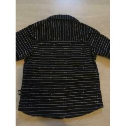 Als nieuw! POMPdeLUX blouse mt 92/98 blauw Overhemd bloesje