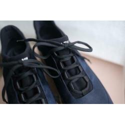 Miu Miu Prada platform sneakers donkerblauw zwart