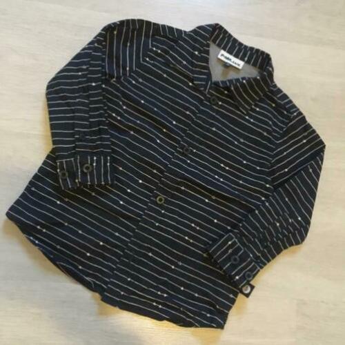 Als nieuw! POMPdeLUX blouse mt 92/98 blauw Overhemd bloesje