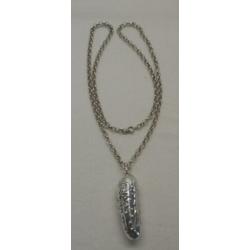 Zilveren jasseron ketting met bijzondere hanger nr.1644