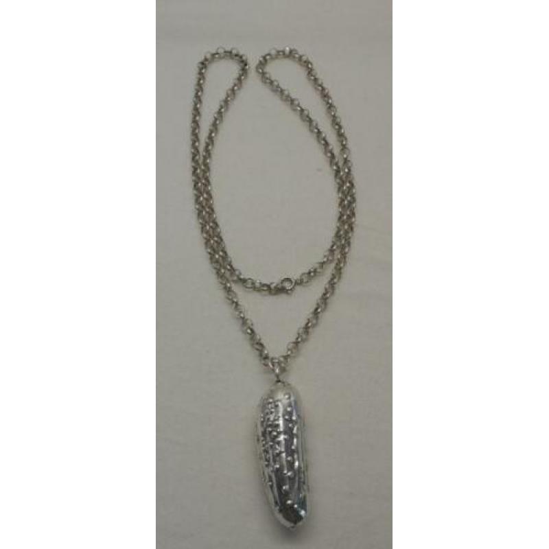 Zilveren jasseron ketting met bijzondere hanger nr.1644