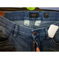 Deyk jeans model Harper. Lichtblauw knie naden 33 L 30273