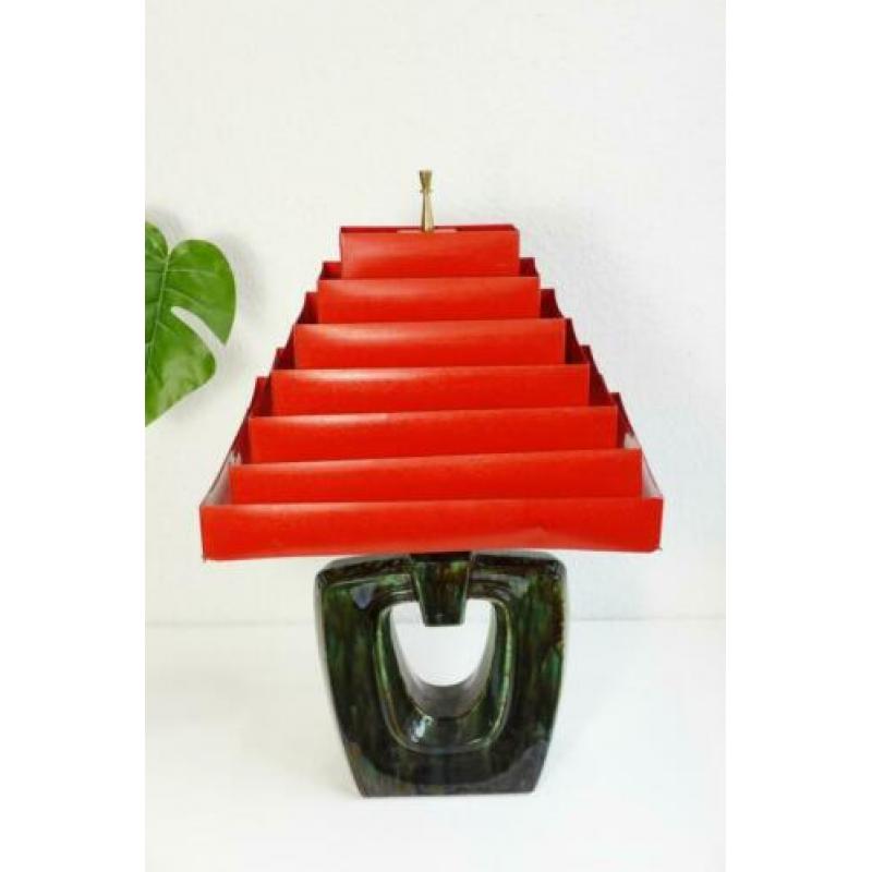 Venetian Blind Lamp Shade. midcentury vintage Keramiek