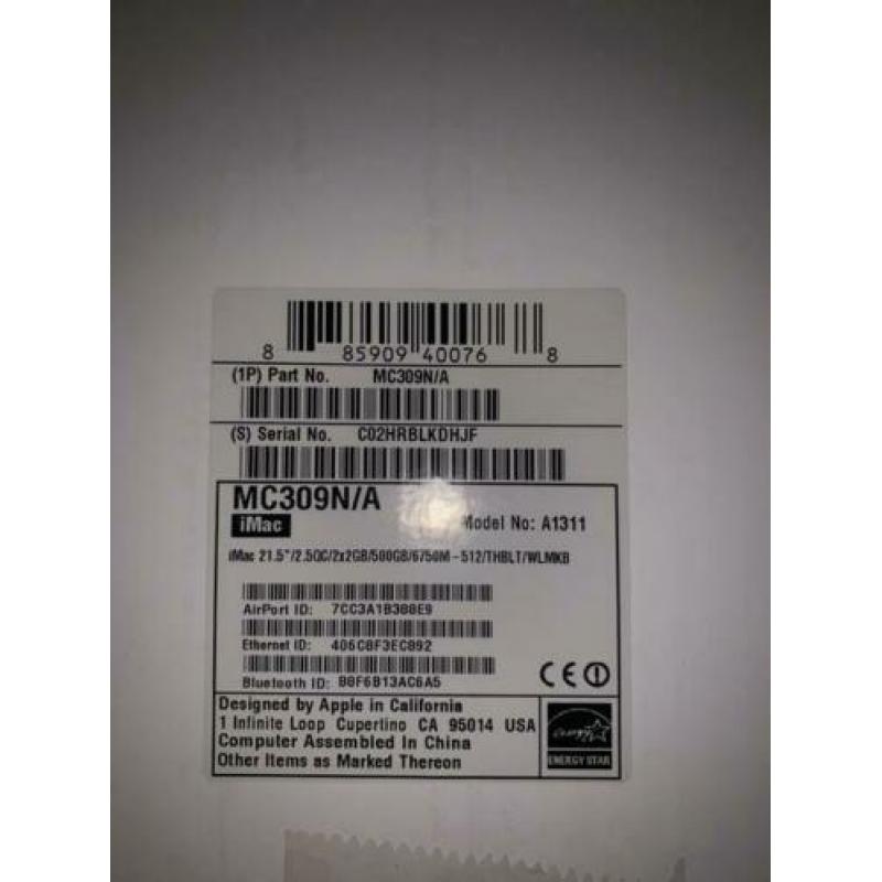 Apple iMac 21,5-inch