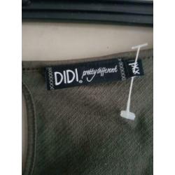 NIEUWE DIDI mos groene tuniek jurk mt XXL valt 46-48!