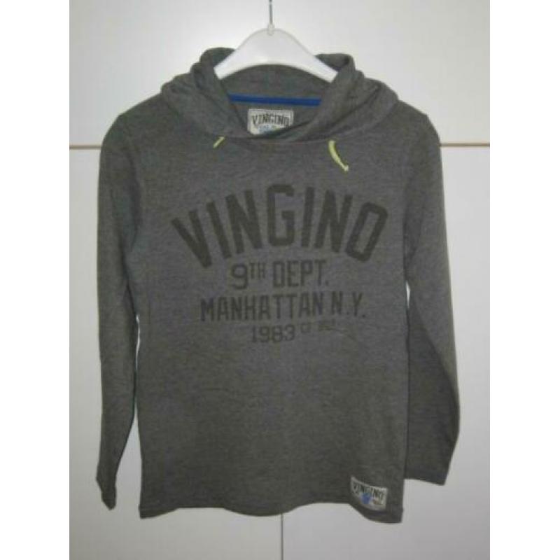 Super toffe donker grijze VINGINO trui Joaquim maat 12/152.