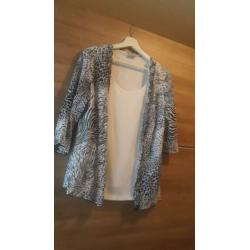 Canda blouse met vaste top maat 42 zgan