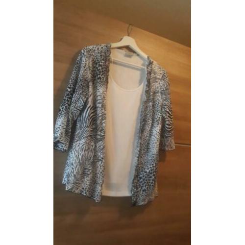 Canda blouse met vaste top maat 42 zgan