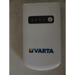 Varta V-Man powerbank 1800 mAh compleet met toebehoren.