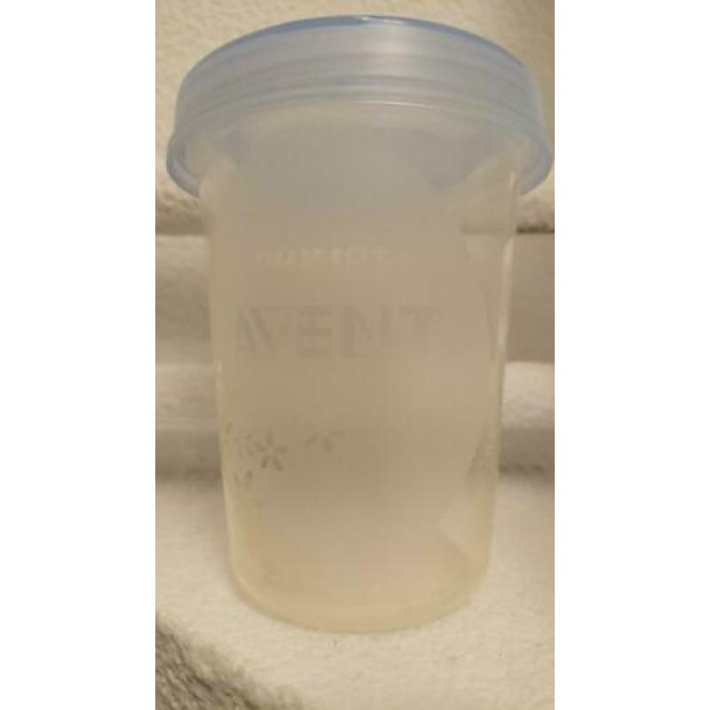 Philips avent bewaarpotjes 4 stuks moedermelk babyvoeding