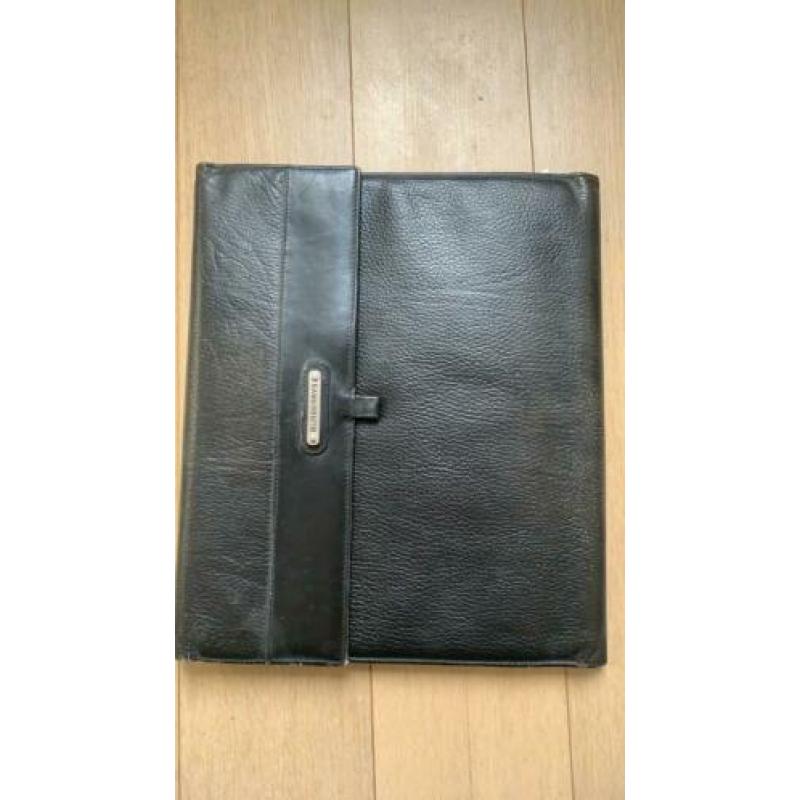 Burberry leren dossiermap