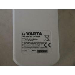 Varta V-Man powerbank 1800 mAh compleet met toebehoren.