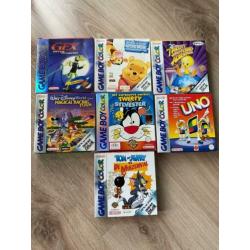 7 gameboy Color games, boxed en goede conditie!