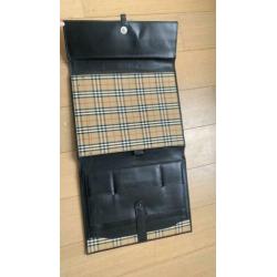 Burberry leren dossiermap