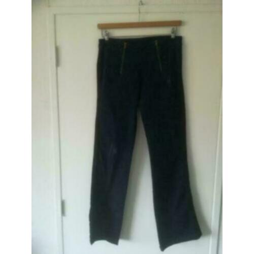 10 Days flared jeans broek blauw bies mt 1/ S