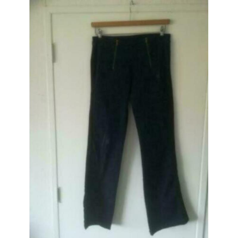 10 Days flared jeans broek blauw bies mt 1/ S