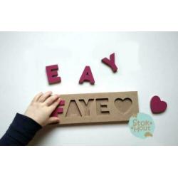 Origineel houten naambord voor kinderkamer | Stokhout 74